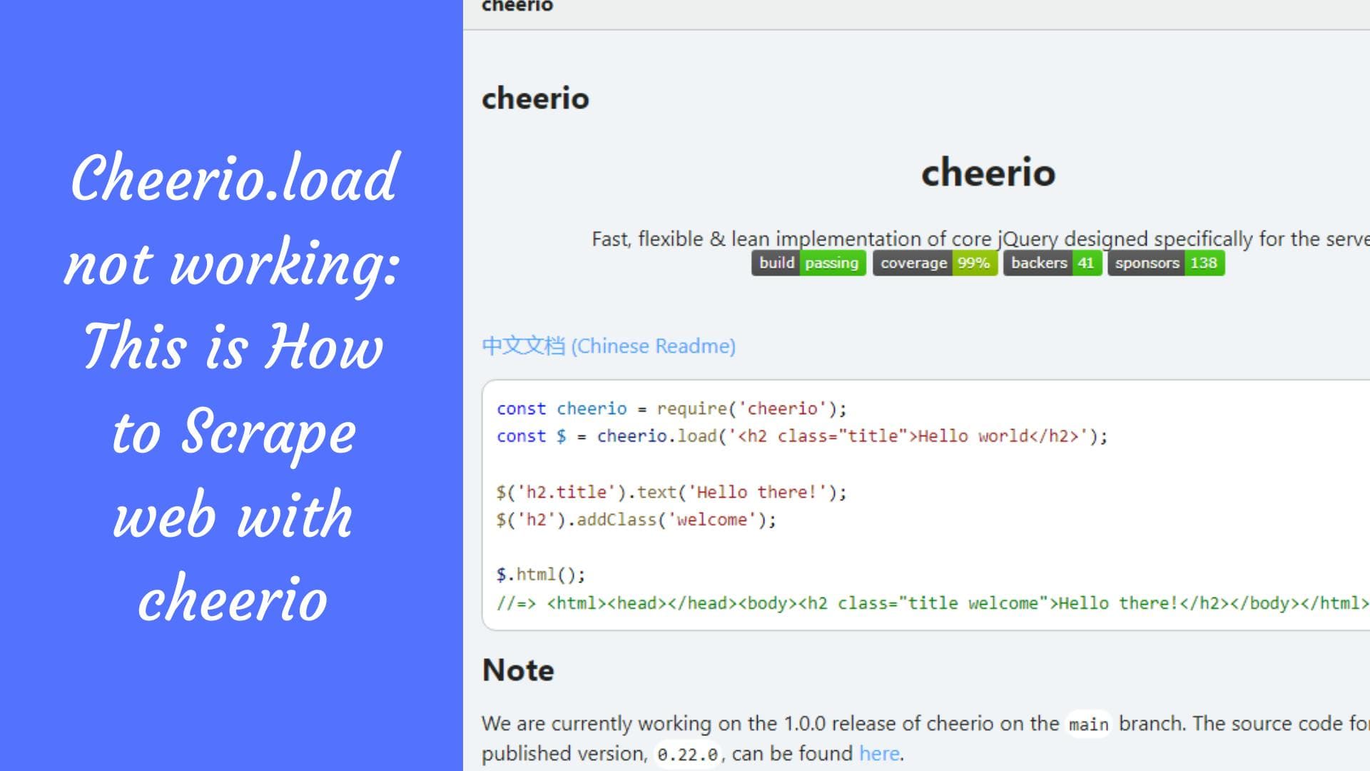 Cheerio.load ne fonctionne pas : voici comment extraire des données du Web avec Cheerio